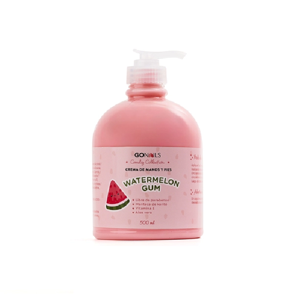 Foto Principal GO NAILS Crema de manos y pies 500ML - Watermelon Gum Sandia